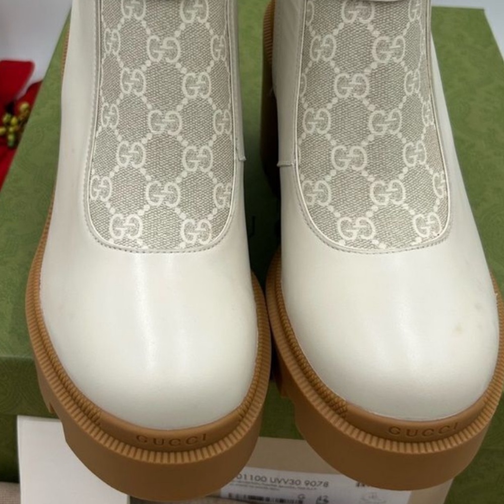 Gucci Women's GG SUPREME LUG SOLE COMBAT boots . Size 42 (US 12) - Picture 2 of 7